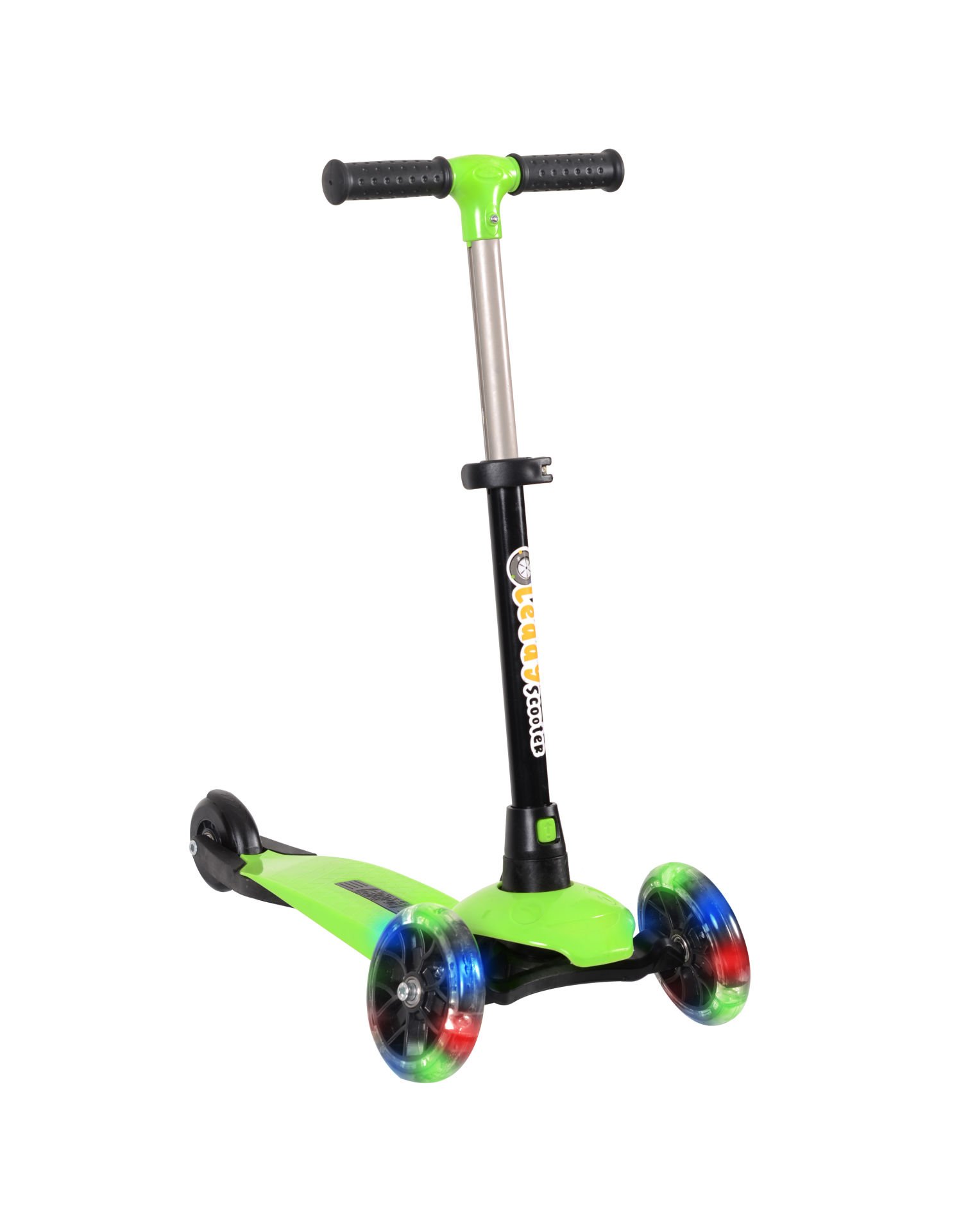 LEDDY Işıklı 3 Teker Çocuk Scooter (2+ Yaş) Yeşil