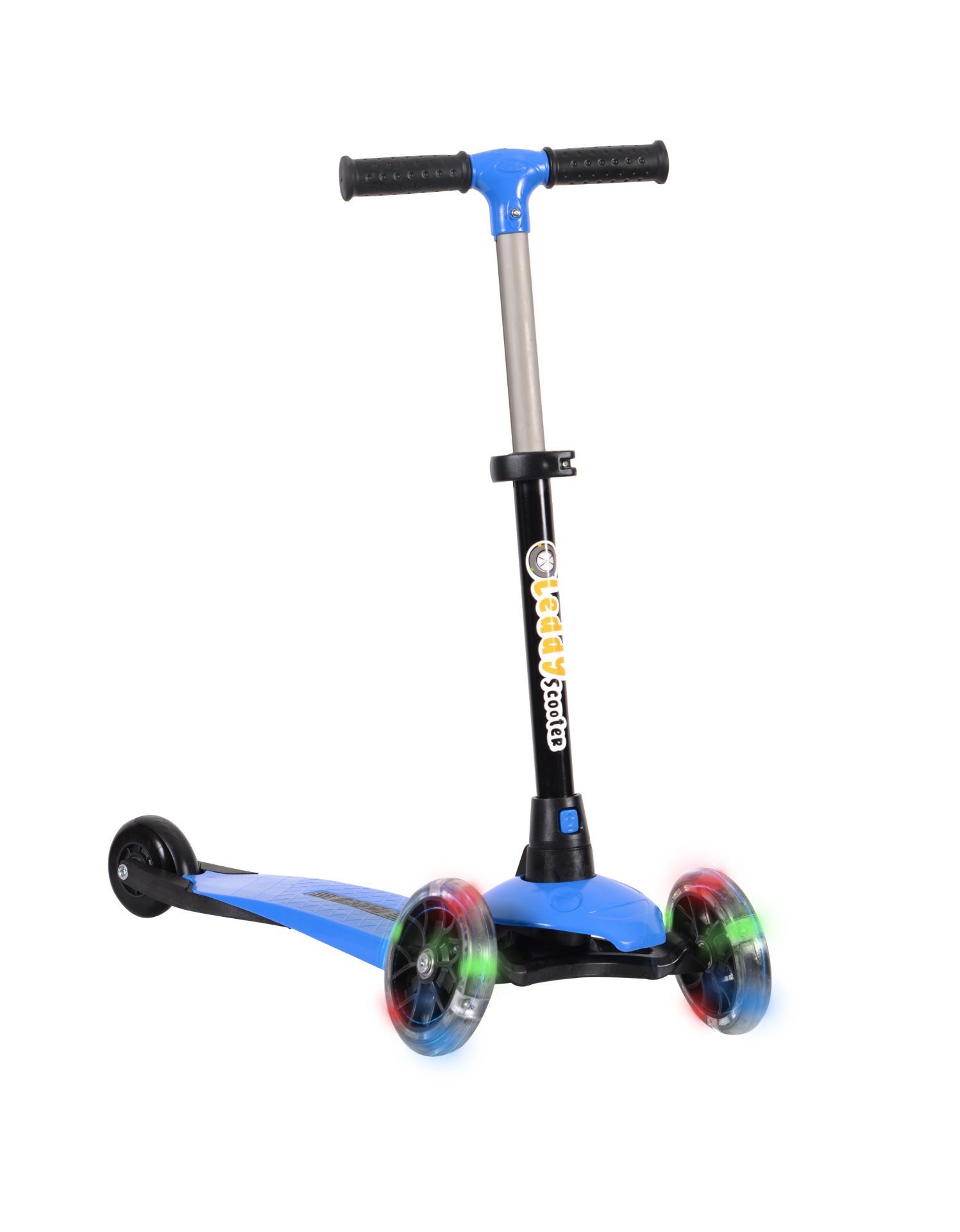 LEDDY Işıklı 3 Teker Çocuk Scooter (2+ Yaş) Mavi