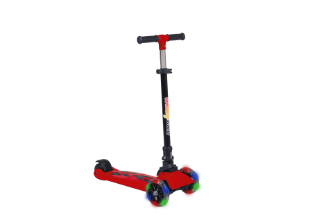 WINKY Işıklı 3 Teker Çocuk Scooter (5+ Yaş) Kırmızı