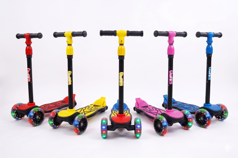 CHANKY Işıklı 3 Teker Çocuk Scooter (3+ Yaş)