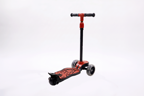 CHANKY Işıklı 3 Teker Çocuk Scooter (3+ Yaş) Kırmızı