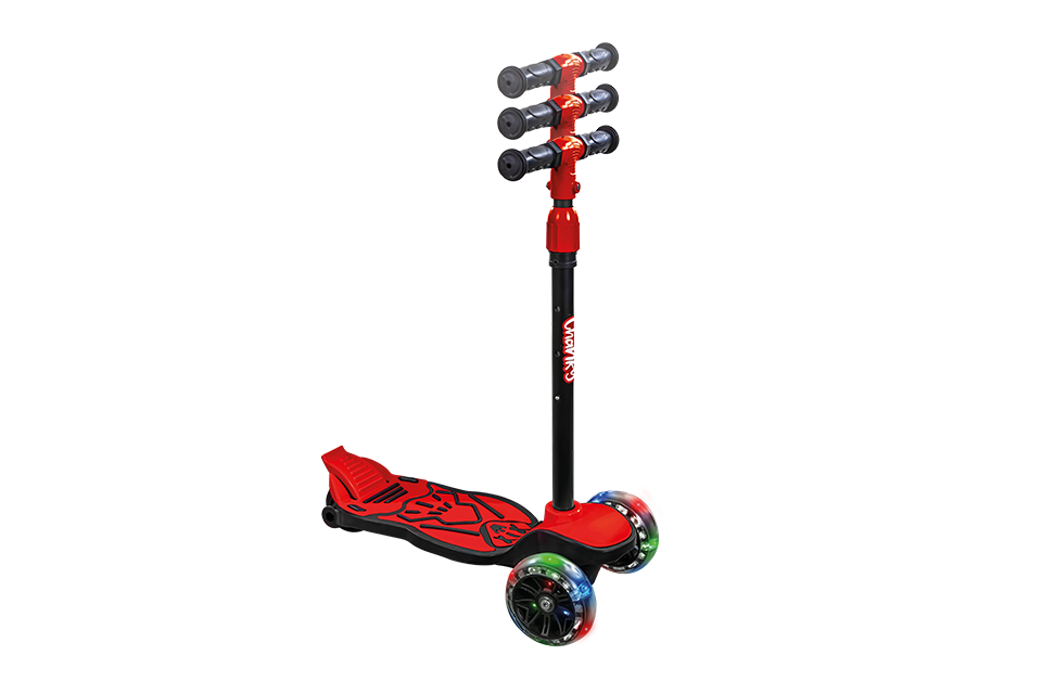 CHANKY Işıklı 3 Teker Çocuk Scooter (3+ Yaş) Kırmızı