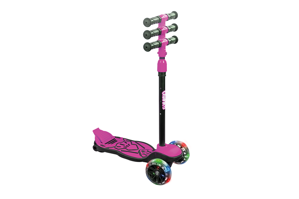 CHANKY Işıklı 3 Teker Çocuk Scooter (3+ Yaş) Pembe