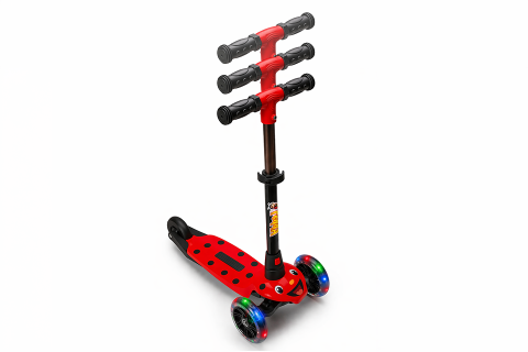 LEDDY Uğur Böceği - Işıklı 3 Teker Çocuk Scooter (2+ Yaş)